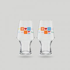 เซตของขวัญ แก้วน้ำ CHEERFUL COUPLE GLASS 565 ML – HOME PARTY